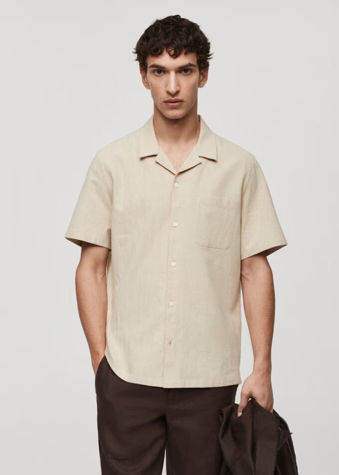 Benson Boone “Beautiful Things” Style: Beige Linen Shirt Benson Boone beautiful things video style