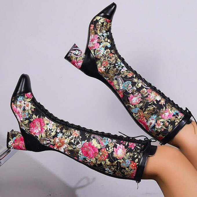 Ariana Grande “We Can’t Be Friends” Style: Knee High Floral Heels Ariana Grande Ariana Grande