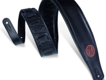 Hozier’s Music Gear: Levy’s Black Padded Leather Guitar Strap Hozier Hozier