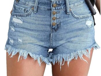 Dua Lipa’s “Illusion” Music Video Style: Faded Denim Shorts Dua Lipa Dua Lipa