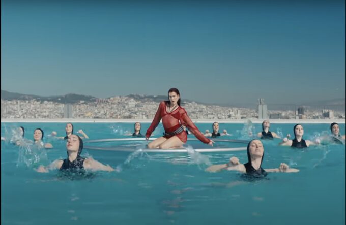 Dua Lipa’s “Illusion” Music Video Style: Black Wide Belt With Darts Dua Lipa Dua Lipa